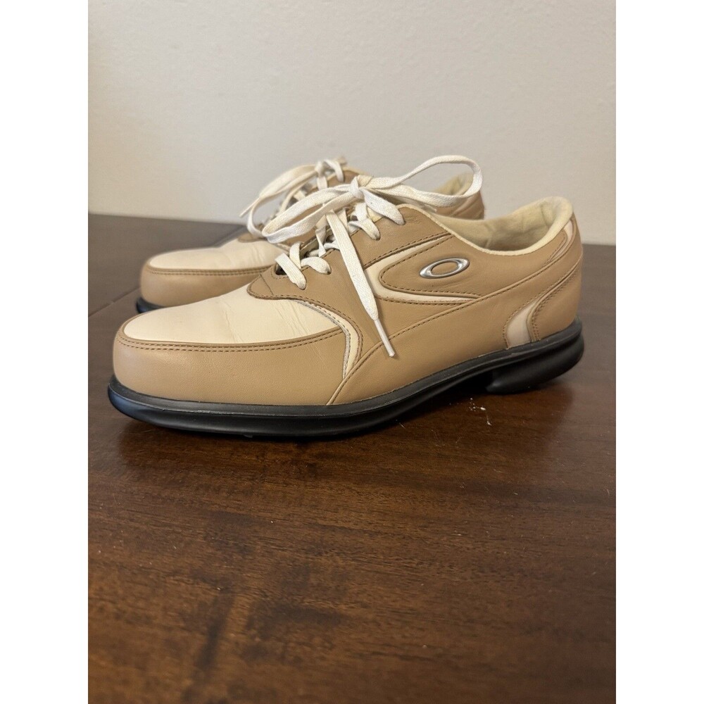 Oakley Sport Spiked Golf Shoes Size 7.5 Chop Saw Teeth Slide - Needs Insoles